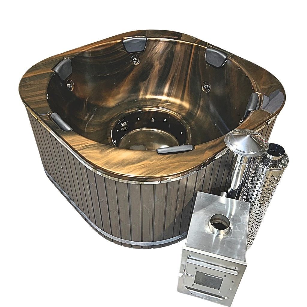 Bathtub MARBLE with external stove