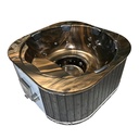 Bathtub MARBLE with integrated stove